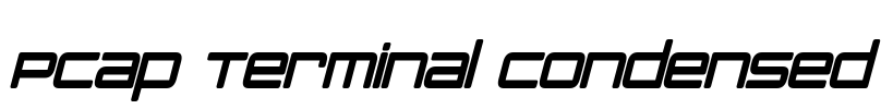 PCap Terminal Condensed Font Image