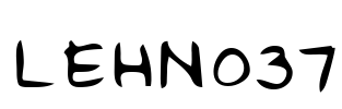 LEHN037 Font Image