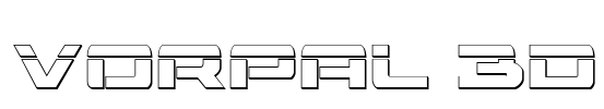 Vorpal 3D Font Image
