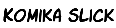 Komika Slick Font Image