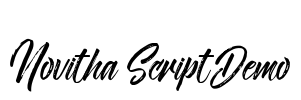 Novitha ScriptDemo Font Image