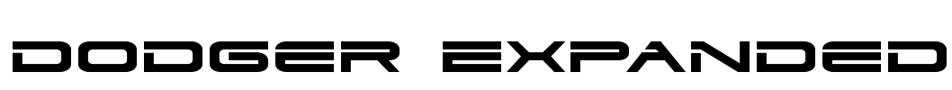 Dodger Expanded Font Image