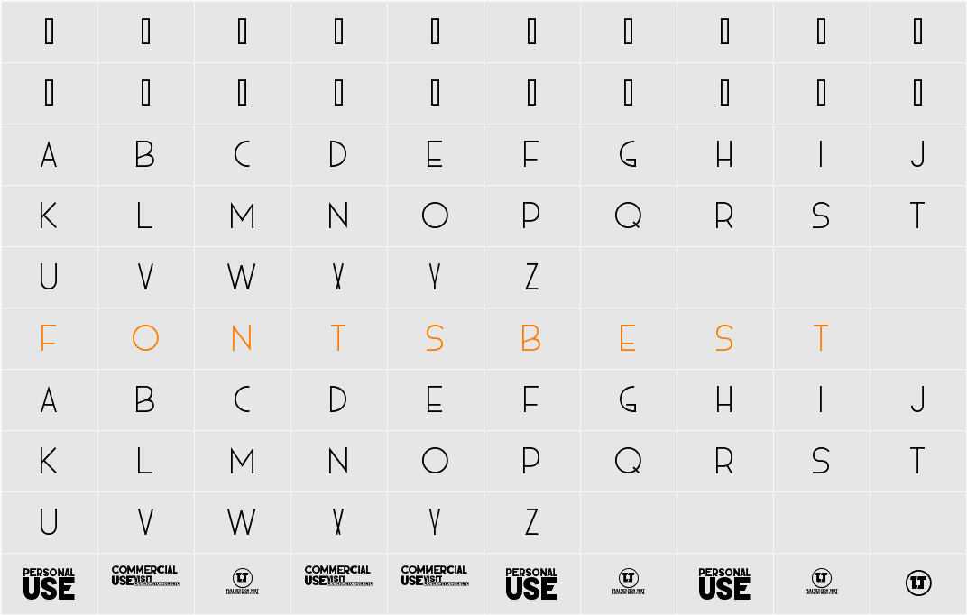 HIELO Character Map