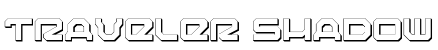Traveler Shadow Font Image