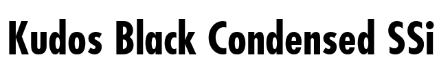 Kudos Black Condensed SSi Font Image