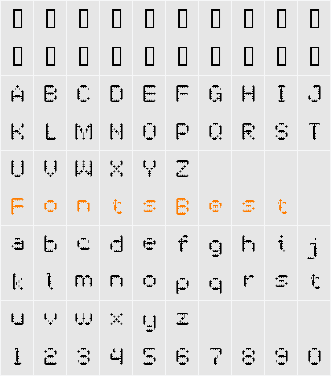 OneCross Character Map