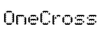 OneCross Font Image