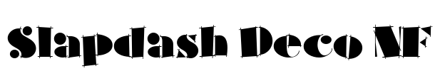 Slapdash Deco NF Font Image