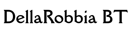 DellaRobbia BT Font Image