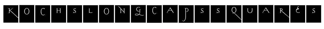 KochsLongCapsSquares Font Image