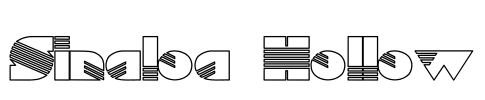 Sinaloa Hollow Font Image