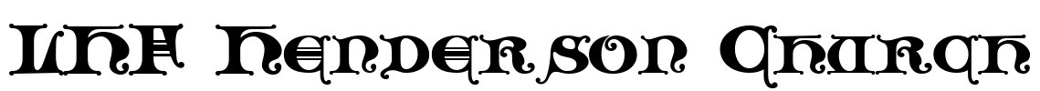 LHF Henderson Church Font Image