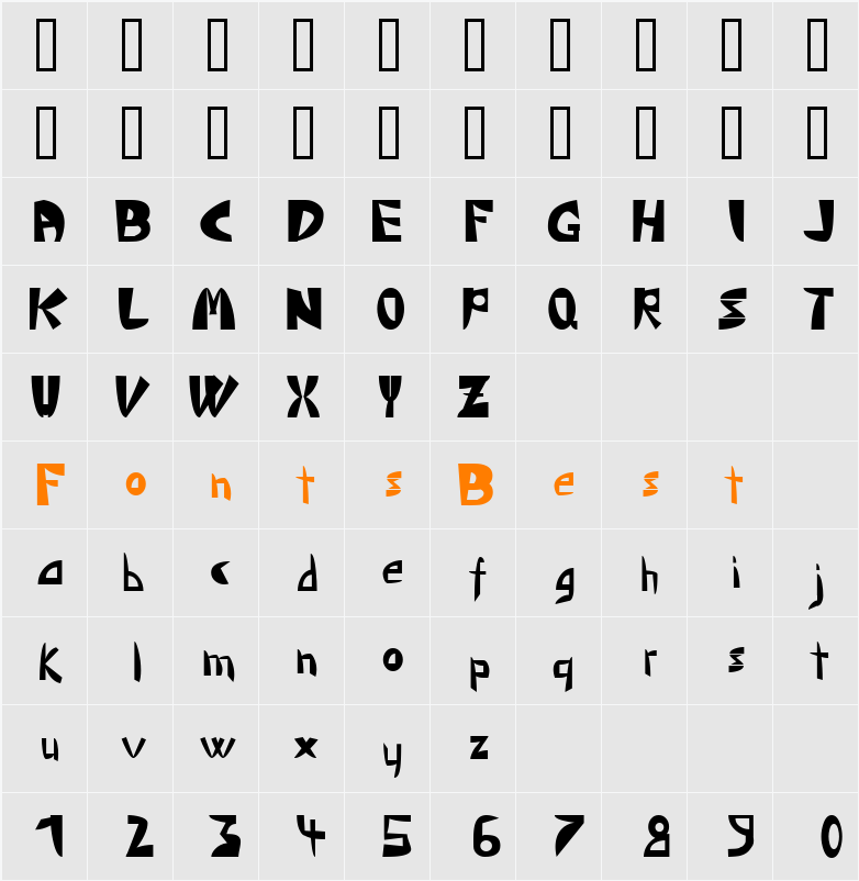 Triangle Character Map