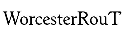 WorcesterRouT Font Image