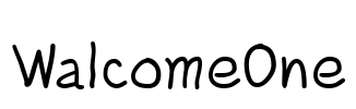 WalcomeOne Font Image