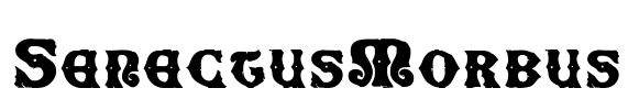 SenectusMorbus Font Image