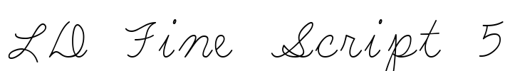 LD Fine Script 5