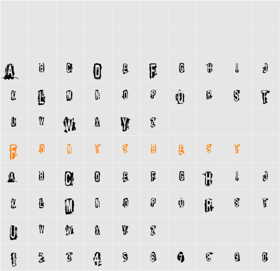 vtks Control Character Map