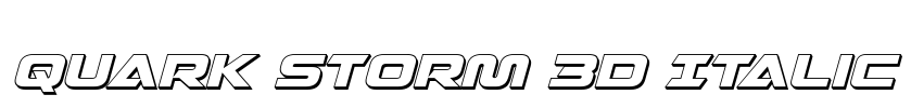 Quark Storm 3D Italic