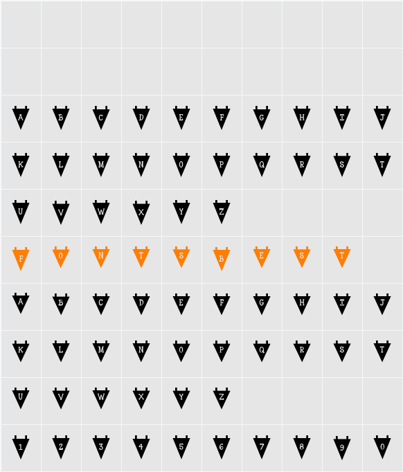 KG Royals Character Map