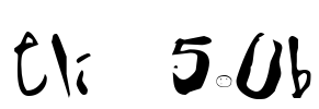 Eli 5.0b Font Image