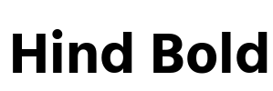 Hind Bold Font Image