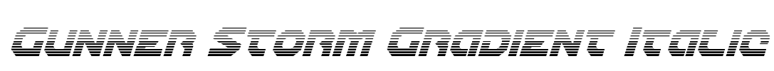 Gunner Storm Gradient Italic