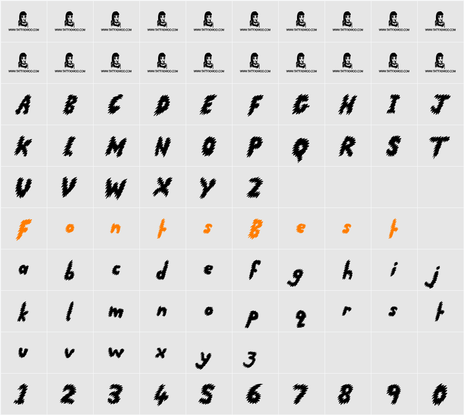 Running Scared Character Map