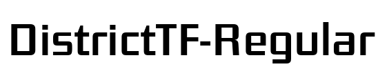 DistrictTF-Regular Font Image