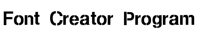 Font Creator Program