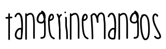 TangerineMangos Font Image