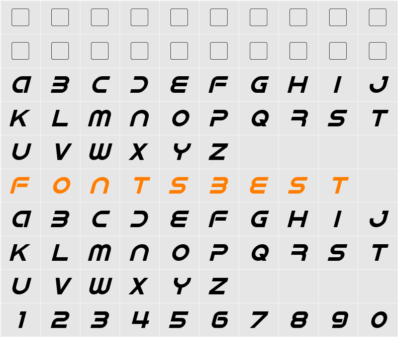 IDroid Character Map