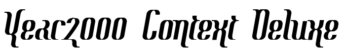 Year2000 Context Deluxe Font Image