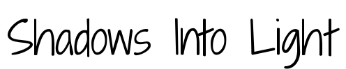 Shadows Into Light Font Image
