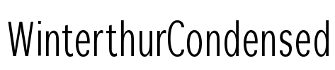 WinterthurCondensed