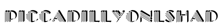 PiccadillyOnlShaD Font Image