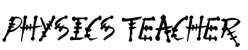 Physics Teacher Font Image