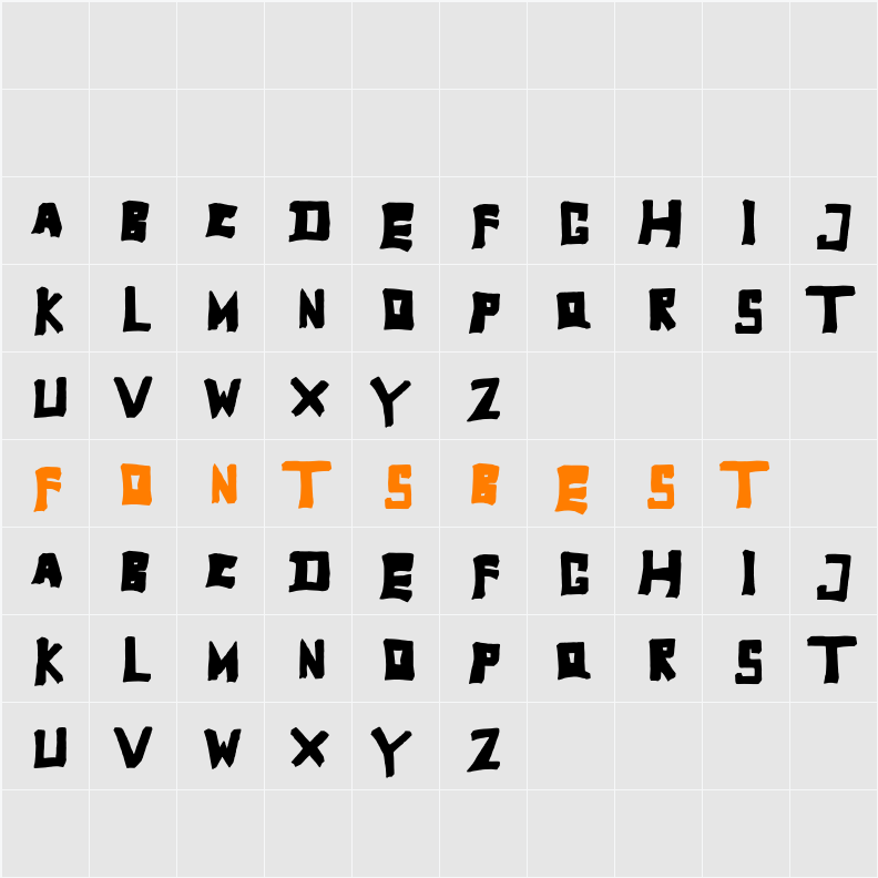 TobyFont Character Map