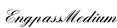 EngpassMedium Font Image