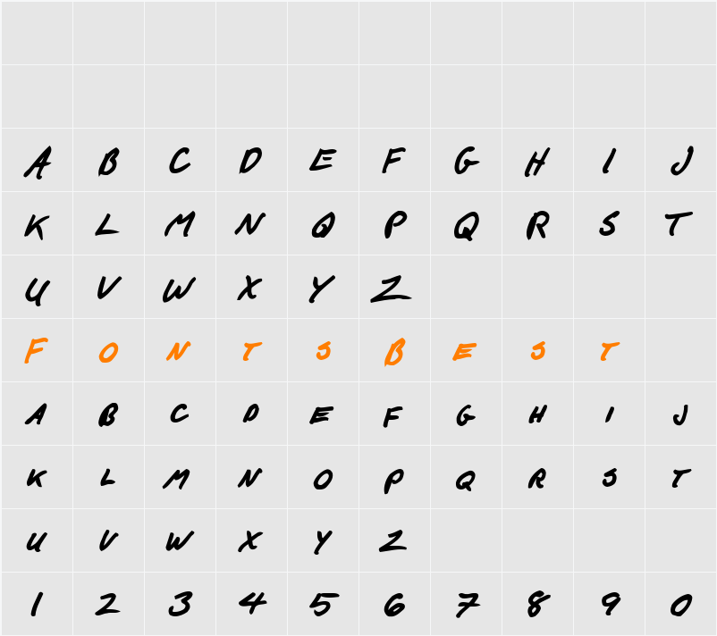 F*ck Beans Character Map