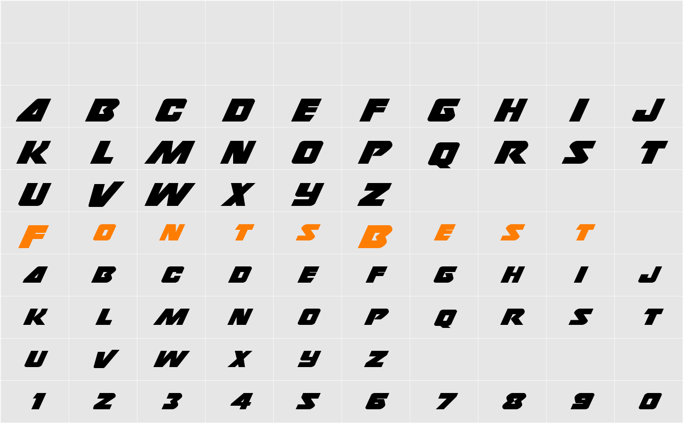 Thunderstrike Expanded Character Map