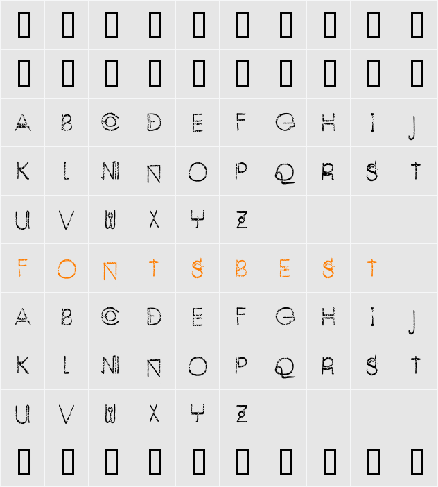 Enjoy The Alien Character Map