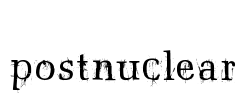 postnuclear Font Image
