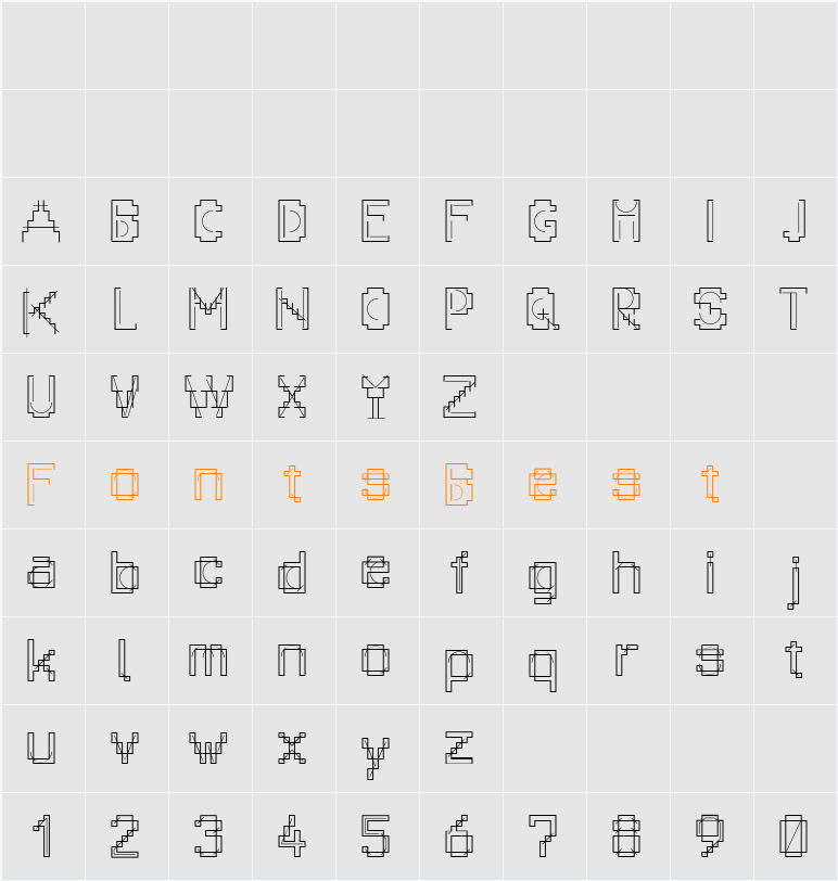 MKPixelProject Character Map