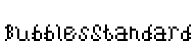 BubblesStandard Font Image
