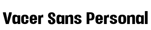 Vacer Sans Personal Font Image