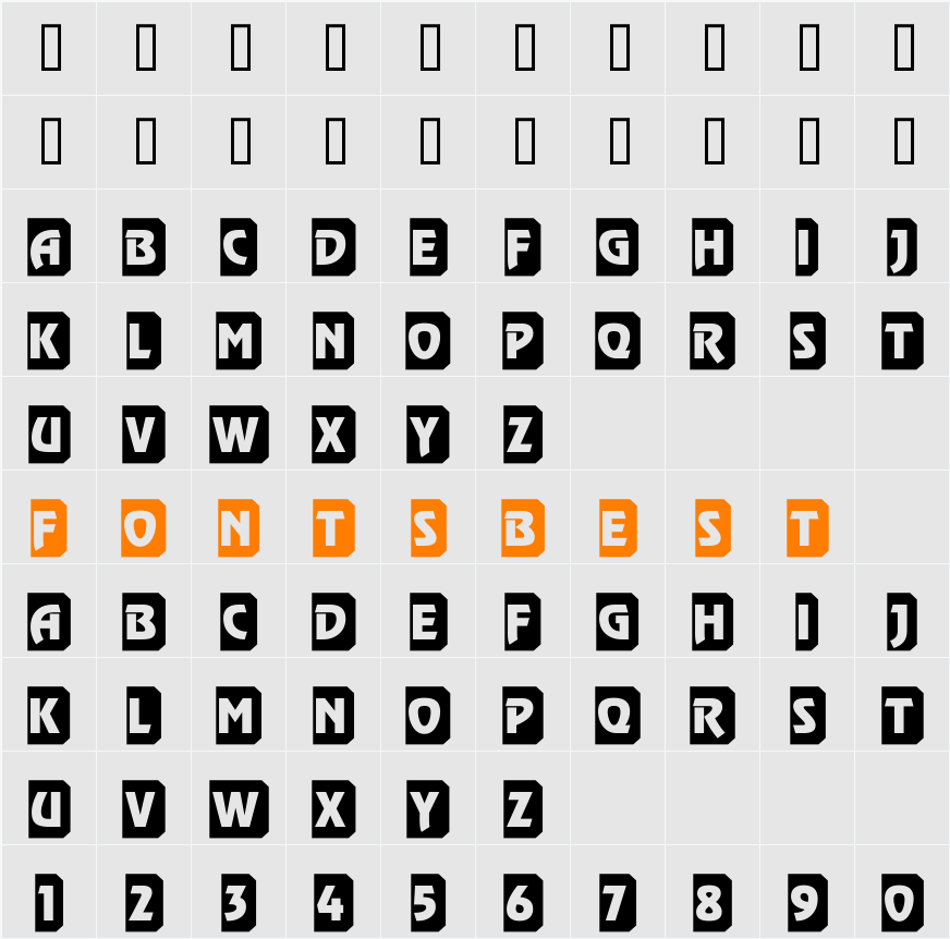 a_RewinderTtl3DTumba Character Map