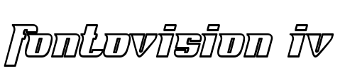 Fontovision IV Font Image