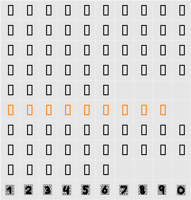 barakgraphity2.4 Character Map