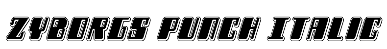 Zyborgs Punch Italic
